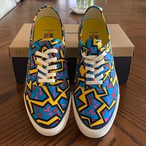 SeaVees blue neon confetti legend sneaker